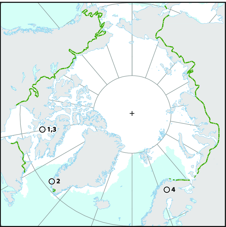 Arctic Geography & Sea Ice Map