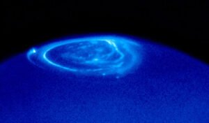 Rare Blue Aurora On Jupiter Changing Views Of The Giant Planet