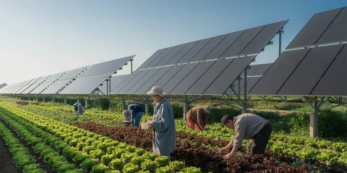 Solar Panel Farming Study Finds Changes in Crop Yield and Costs