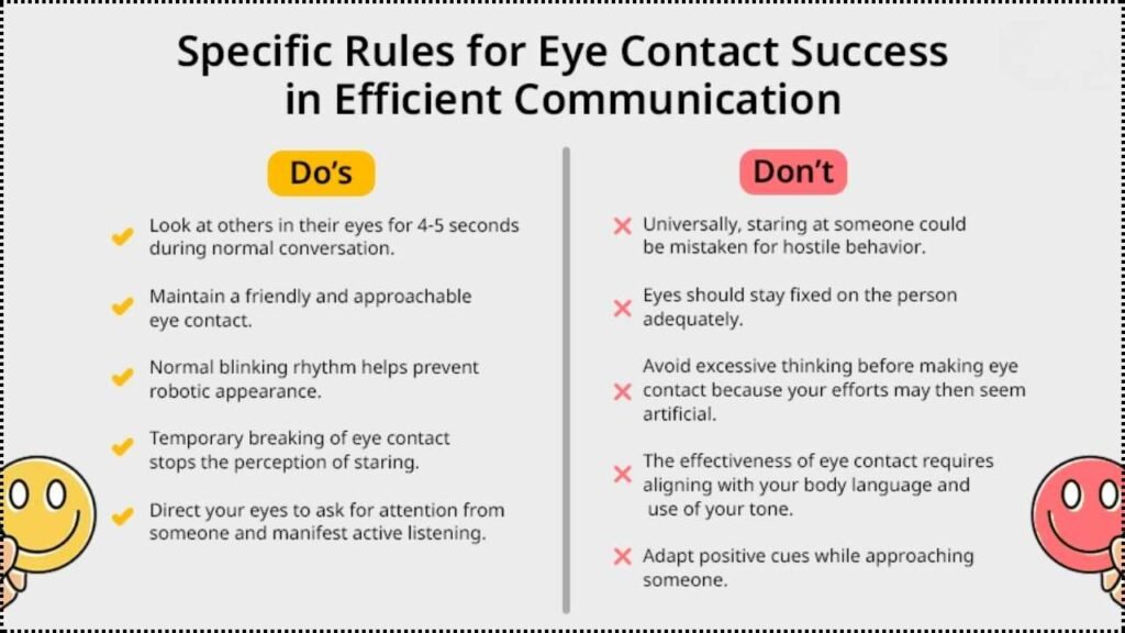 Eye Contact Do's and Don't