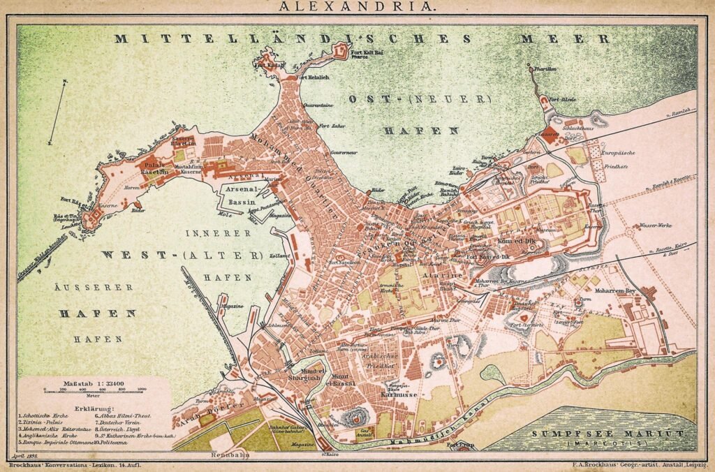 Map Showing Alexandria’s Location in Egypt