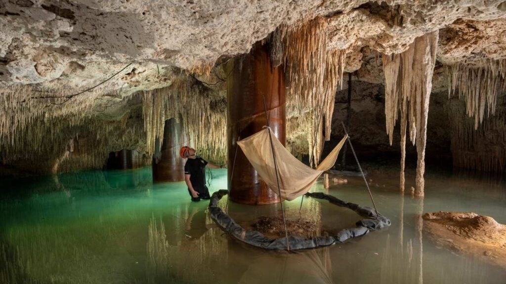 Remote Limestone Cave in Mexico
